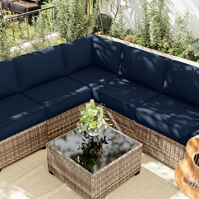 14 Pcs Outdoor Cushion Slipcovers Outdoor Patio Cushion Covers Replacement - Image 8