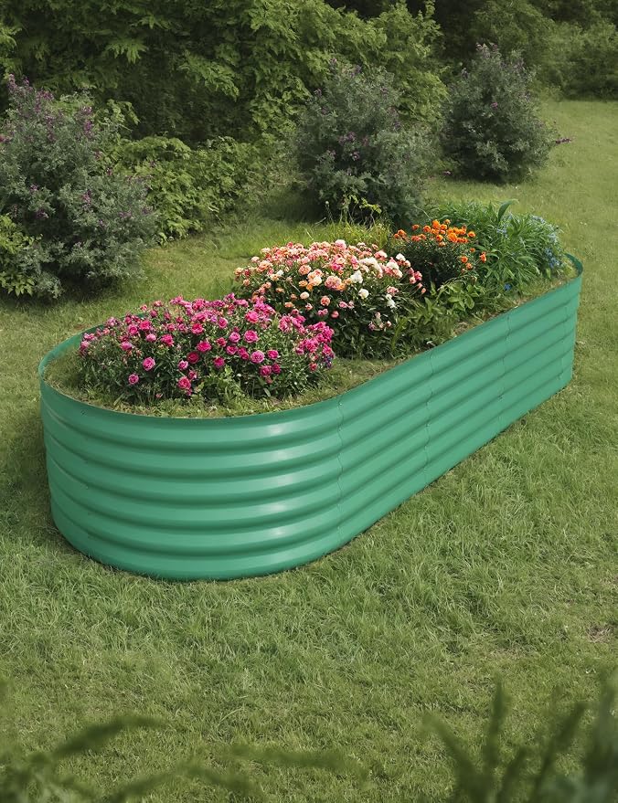 GarveeLife 10x4x1.5 ft Galvanized Raised Garden Bed by GarveeLife