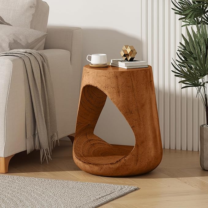 Christopher Knight Home Novi Outdoor Side Table, Hollow Round-shaped Decorative - Image 3