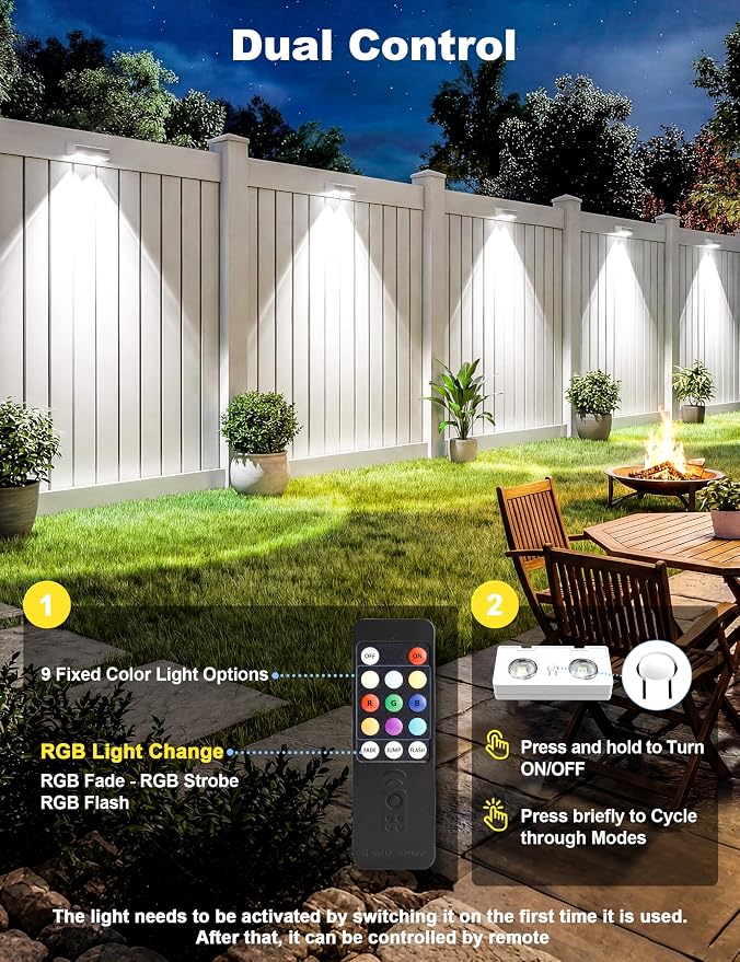 Fence Lights Solar Powered - Image 3
