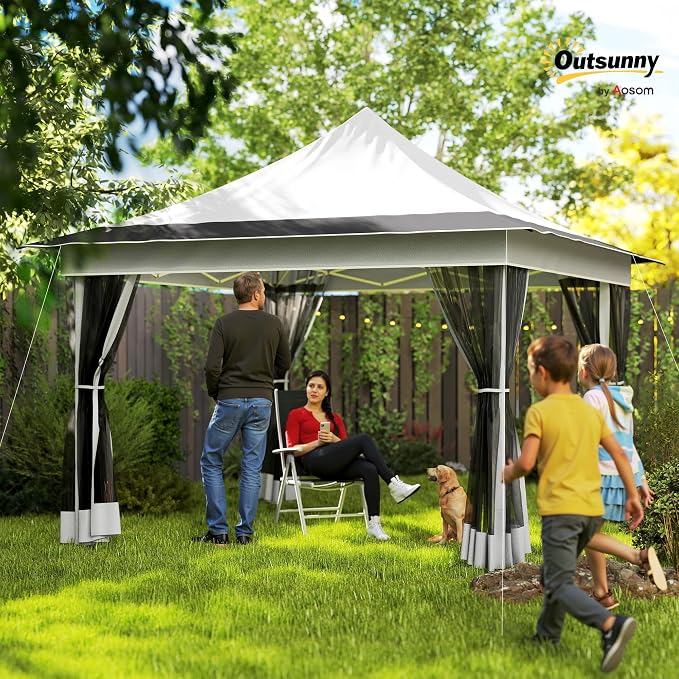 Outsunny 12 x 12 ft. Pop Up Canopy Tent - Image 2