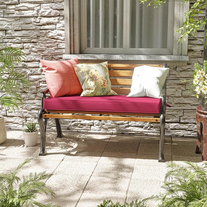 Premium Outdoor Bench Cushions for Patio Furniture 3.5inches Memory Foam Bench - Image 2