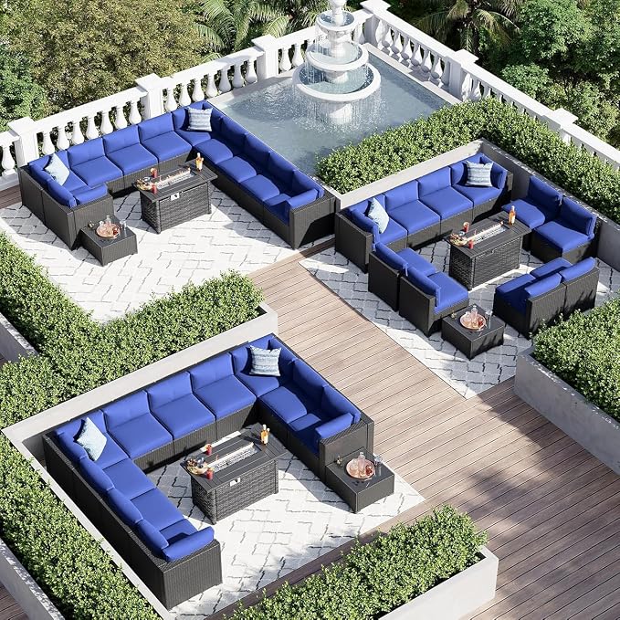 Aoxun 15 Piece Patio Furniture Set - Image 6