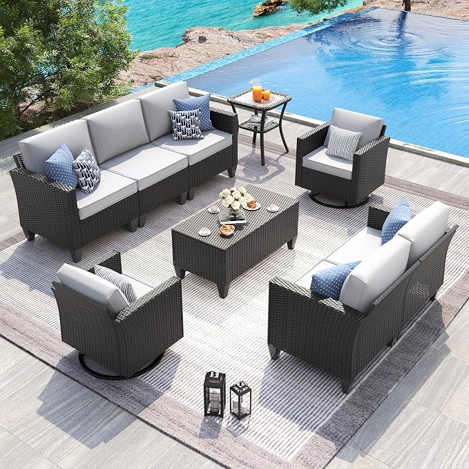 UDPATIO Patio Furniture Set, 6 Pieces Outdoor Furniture Sets by UDPATIO