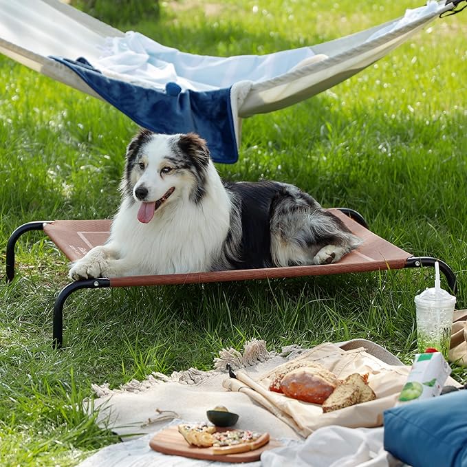 Bedsure Outdoor Elevated XL Dog Bed, Portable Indoor & Outdoor Cooling Raised - Image 5