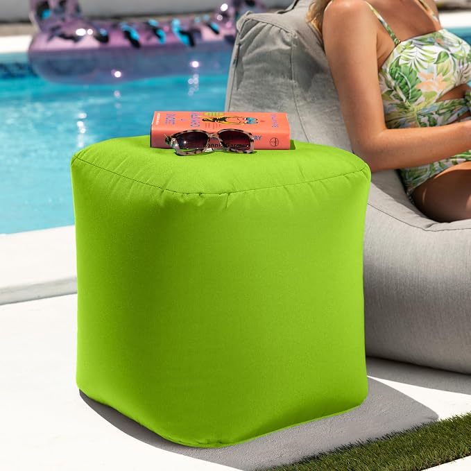 Jaxx Luckie Outdoor Patio Bean Bag Ottoman - Image 3