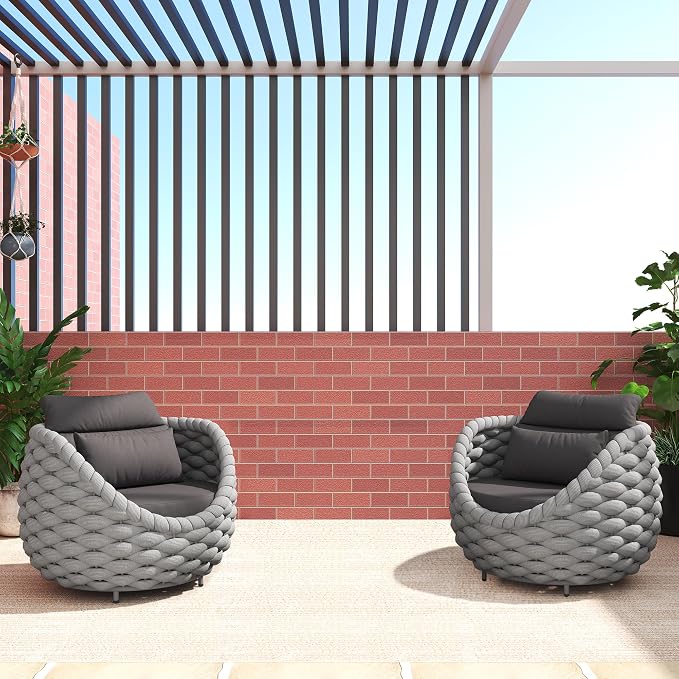 TWT 6 Pieces Patio Sofas All-Weather Rope Balcony Furniture - Image 2