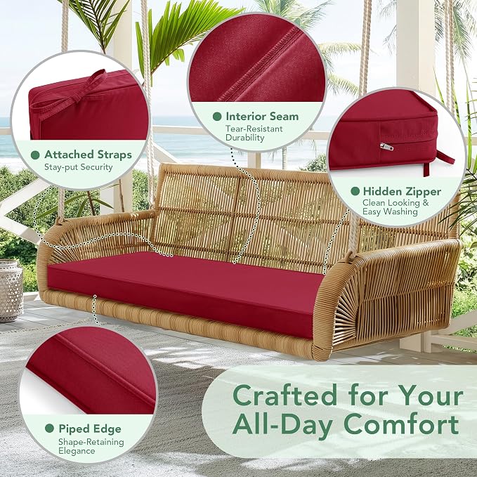 Outdoor Bench Cushion: Waterproof and Fade Resistant Patio Furniture Cushions - Image 4