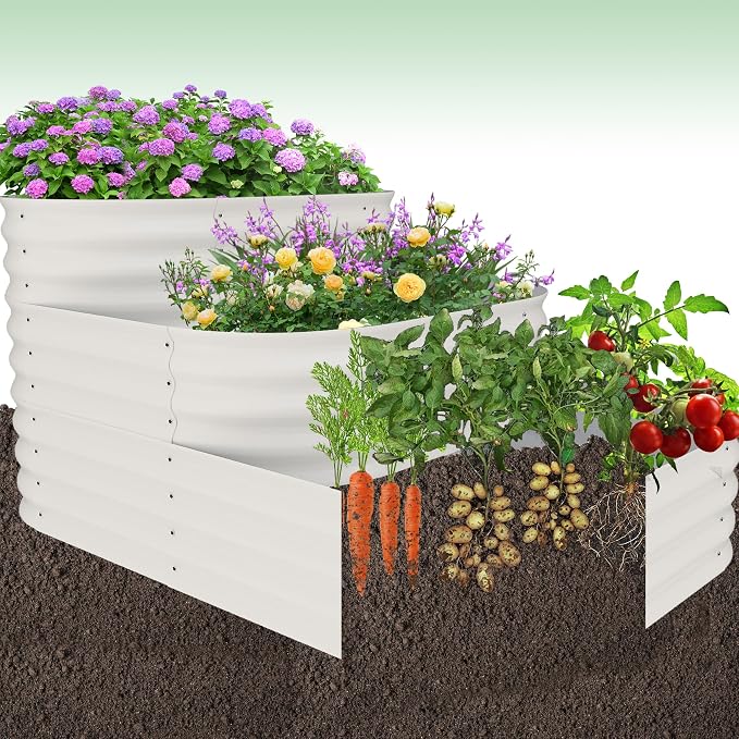 GarveeLife Galvanized Tiered Raised Garden Bed Kit - Image 6