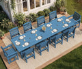 SERWALL Patio Dining Sets for 10 Person, HDPE Dining Set by SERWALL