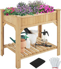 Yaheetech 36'' Hx25'' Wx37'' L Raised Garden Bed 8 Pocket Herbs Garden Planter by Yaheetech