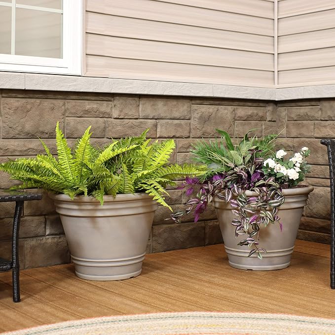 Sunnydaze 20-Inch Franklin Large Plant Pot - Image 6
