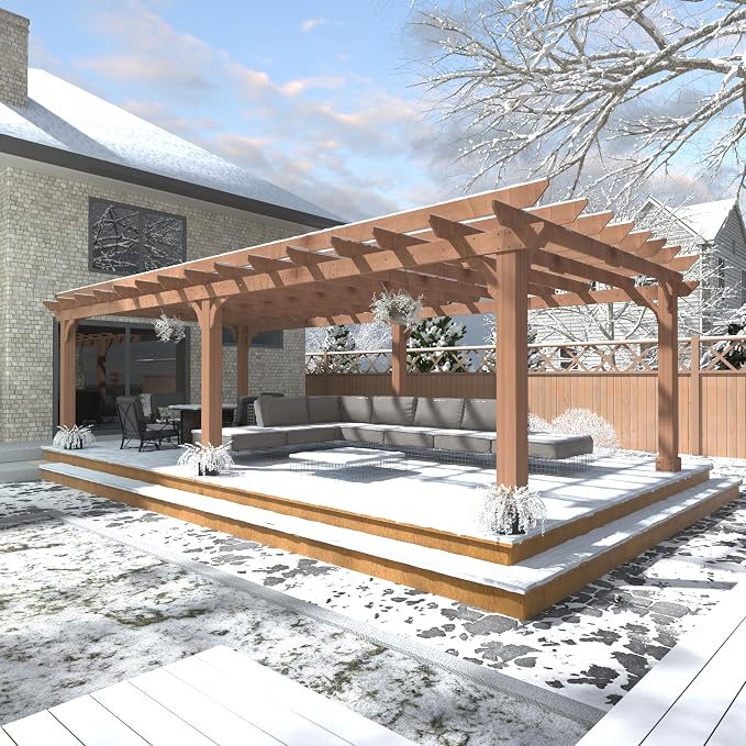 BlueWish 12’x20’ Outdoor Pergola by RespondToEveryExpectation