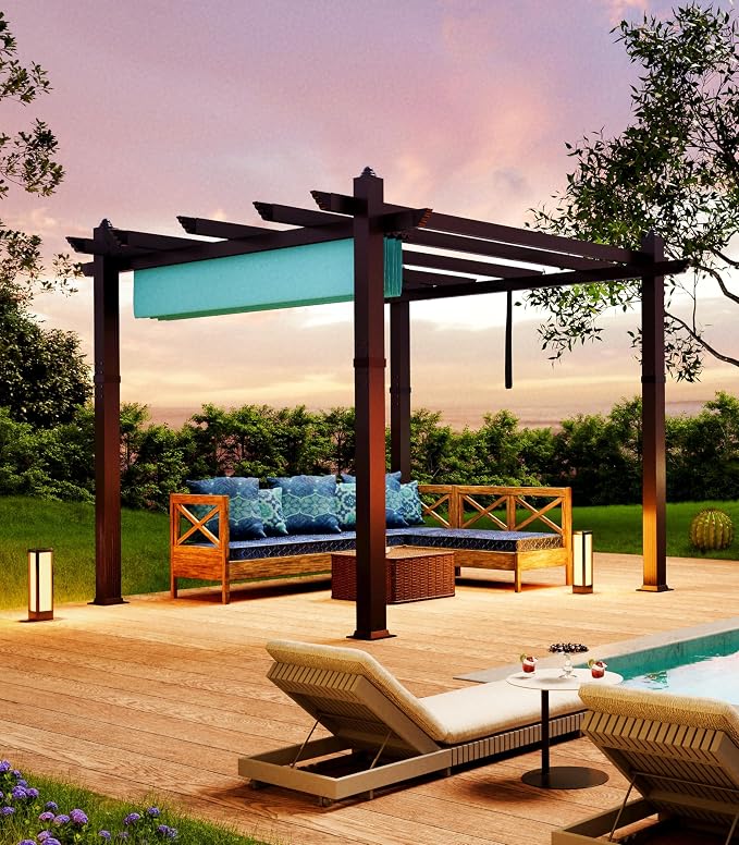 10 x 10 ft Aluminum Pergola - Image 2