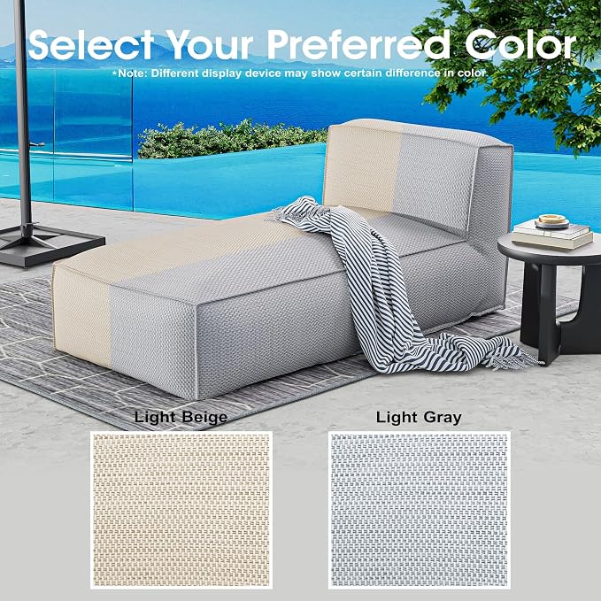 Outdoor Bean Bed Chair Sun Lounger, Outdoor Couch Sofa - Image 8