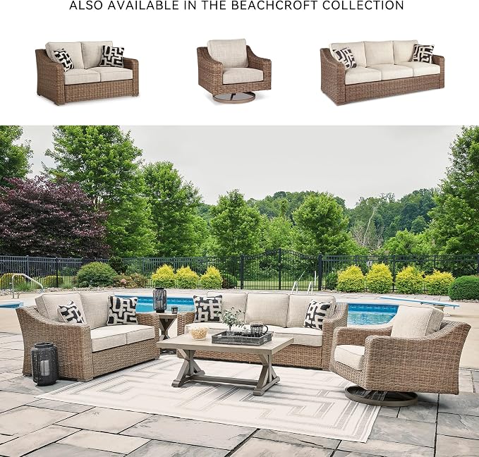 Signature Design by Ashley Beachcroft Casual Nuvella Weather Resistant Fabric - Image 6