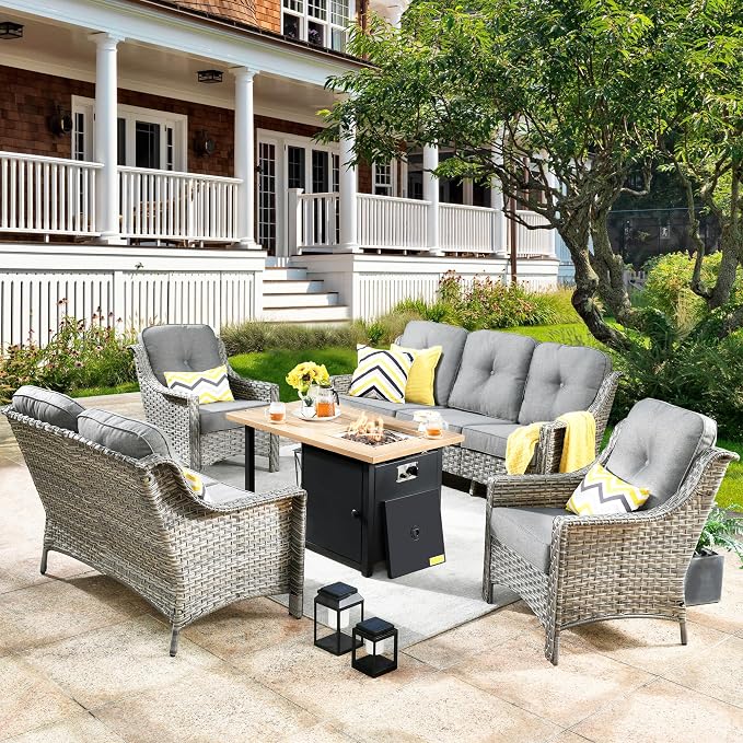 HOOOWOOO 5 Piece Patio Set by DesignforBetterLife