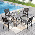 PHI VILLA 5 Pieces Outdoor Patio Dining Set by PHIVILLAThepioneerofcomfortablehouseholdsupplies