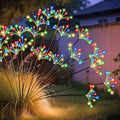 JJGoo Solar Garden Lights, New Upgraded 2 Pack Solar Swaying Starburst Light by JJGoo