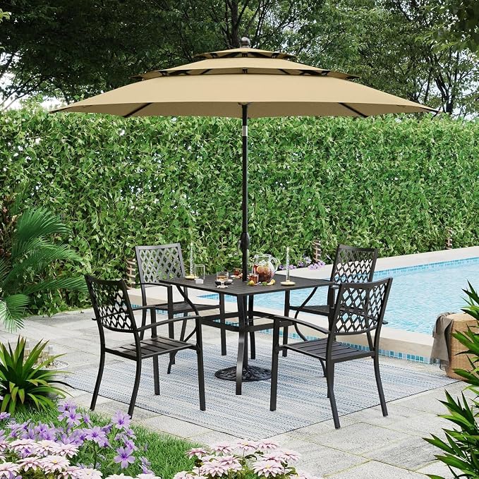 PHI VILLA 5 Pieces Outdoor Dining Set - Image 7