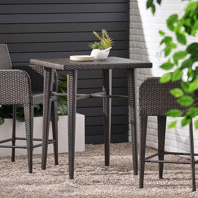 32" Square Wicker BAR Table - Image 4