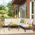 NATURAL EXPRESSIONS Patio Furniture Sets, L Shape Patio Sectional Metal Outdoor by NaturalExpressions