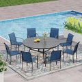 VICLLAX 9 Pieces Patio Outdoor Dining Set by HOME