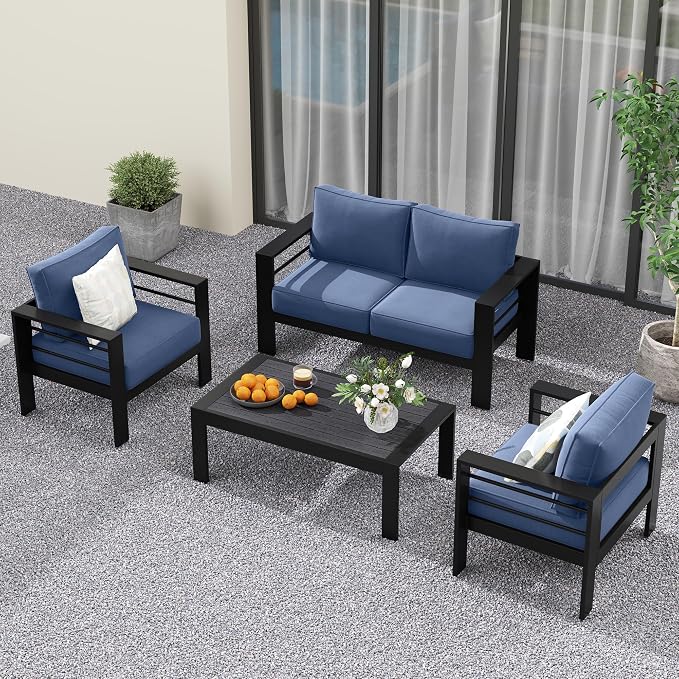 Solaste Aluminum Patio Furniture Set - Image 9