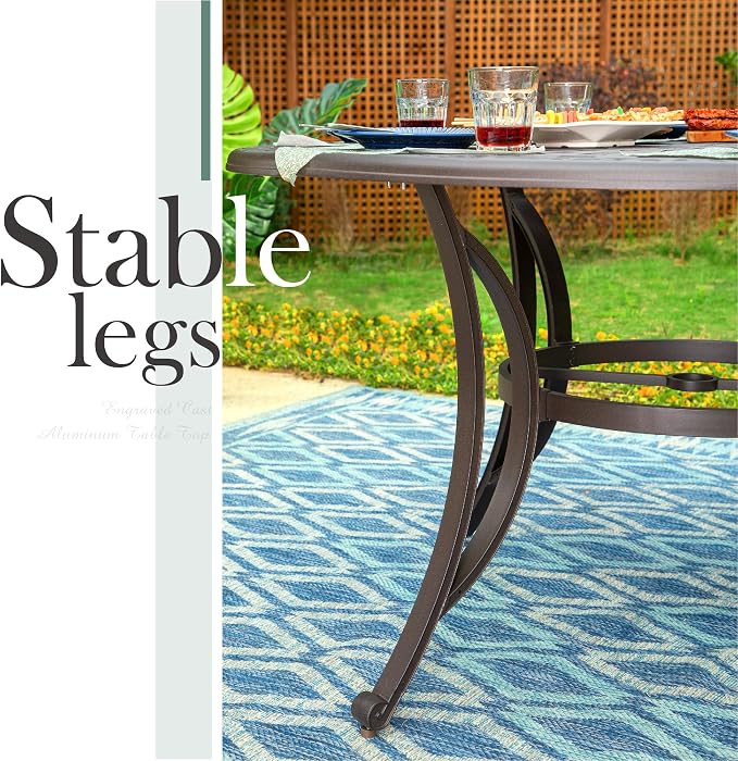 PHI VILLA Round Patio Dining Tables - Image 7