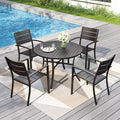 PHI VILLA 5 Pieces Outdoor Patio Dining Set by PHIVILLAThepioneerofcomfortablehouseholdsupplies