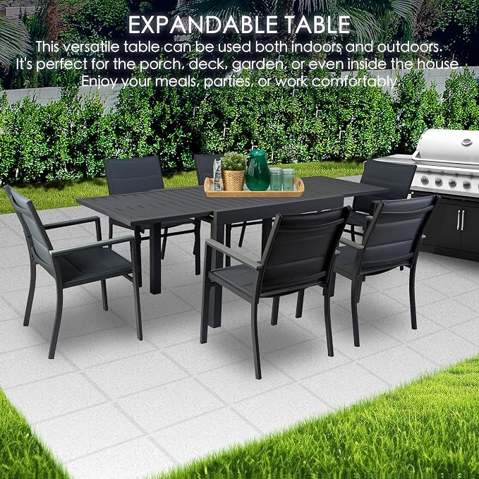 Kozyard Villa Expandable Patio Dining Table - Image 3