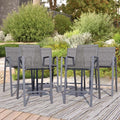 Outdoor Bar Stools Set of 6, Bar Height Chairs by Home