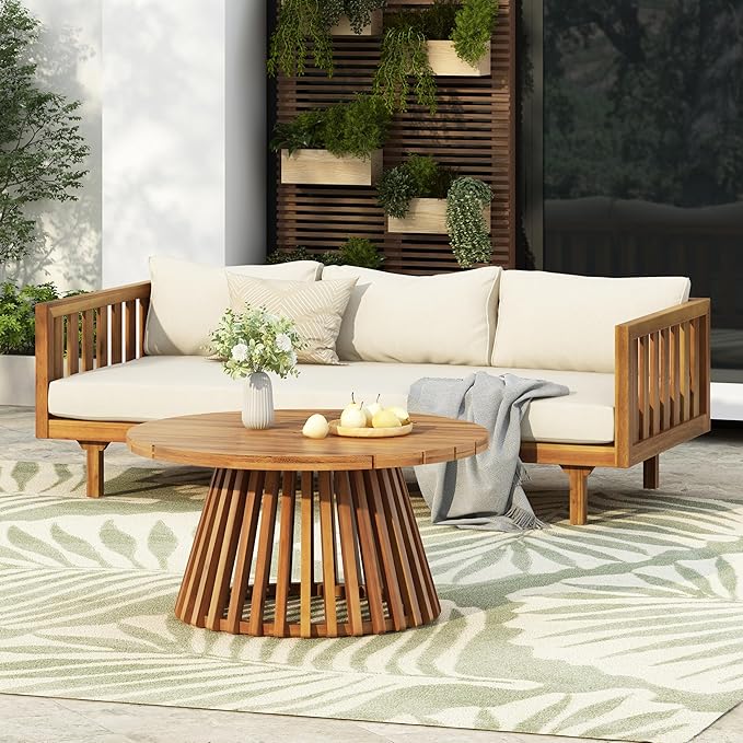 Christopher Knight Home Claremont Patio Sofa and Coffee Table Set, 2 Piece by ChristopherKnightHome