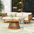 Christopher Knight Home Claremont Patio Sofa and Coffee Table Set, 2 Piece by ChristopherKnightHome