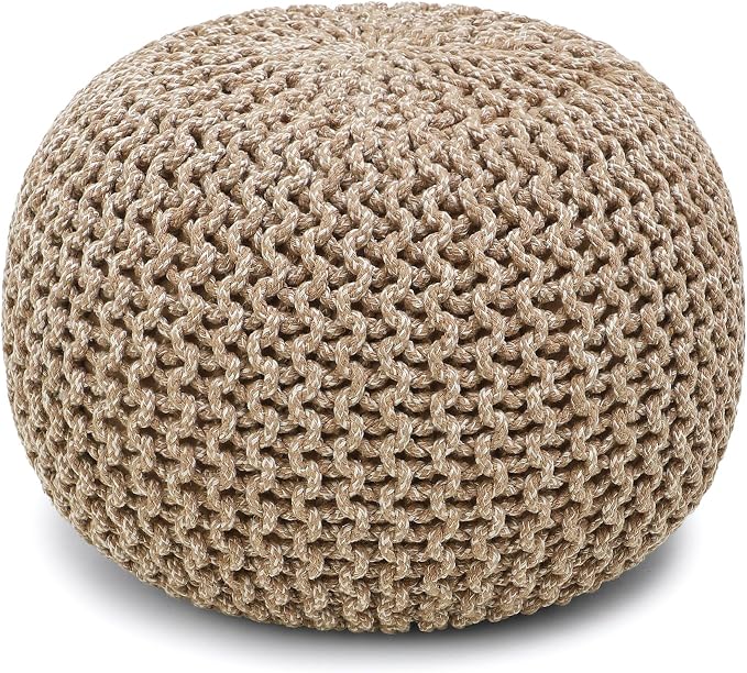 REDEARTH · Round Pouf Ottoman - Image 4