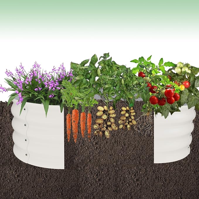 Garvee 2 Pack Galvanized Raised Garden Bed, Outdoor Planter Box - Image 5