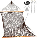 Lazy Daze Hammocks Double Rope Hammock, 2 Person Traditional Outdoor Hand Woven by LazyDazeHammocks