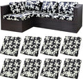 8Pcs Stretch Patio Cushion Covers, Outdoor Couch Covers Replacement, Outdoor by BIETYONE