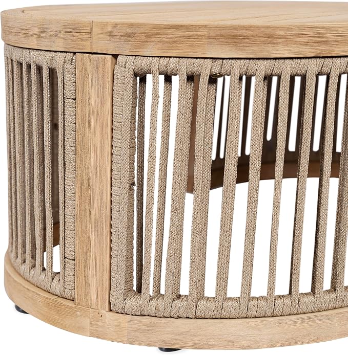 Christopher Knight Home Buekaz Outdoor Acacia Wood Coffee Table - Image 8