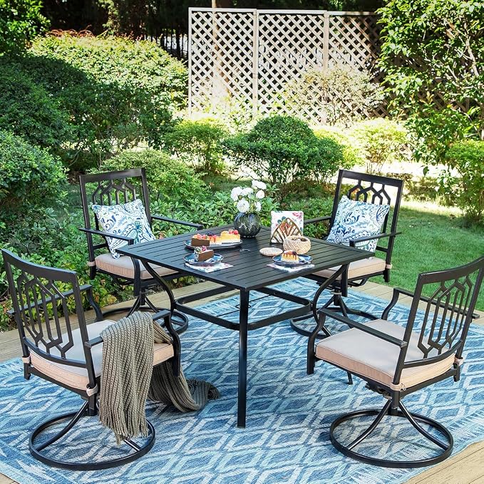 PHI VILLA 5 Pieces Outdoor Dining Set - Image 6