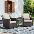 Joyside Wicker Patio Furniture Sets, 3 Pieces Upgraded Large Size Outdoor by Joyside