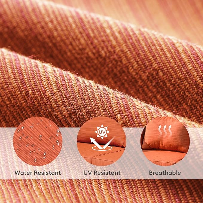 ovios Patio Cushion Covers, Waterproof Cushion Cover - Image 4