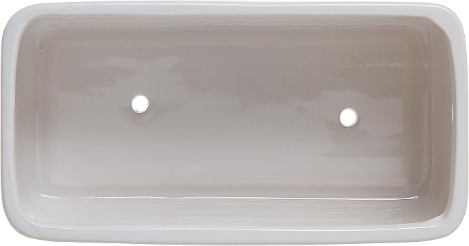 MyGift 10 Inch Modern Unglazed White Ceramic Indoor Plant Pot - Image 7