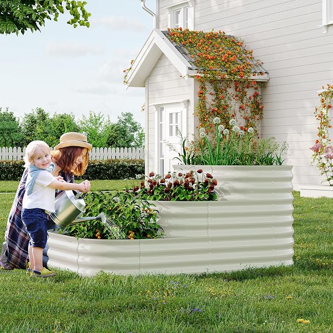 GarveeLife Galvanized Tiered Raised Garden Bed Kit - Image 3