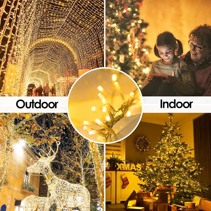 Super-Long 180FT 500 LED Christmas String Lights Indoor Outdoor, 13 Modes Warm - Image 4