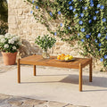 Christopher Knight Home Lenor Patio Acacia Wood Coffee Table, Solid Wood by ChristopherKnightHome