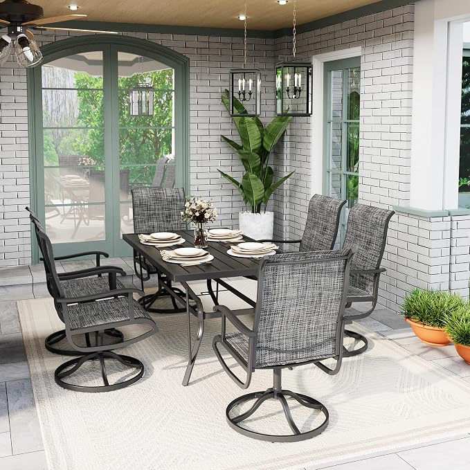 7-Piece Outdoor Dining Set, Patio Furniture Set - Image 7