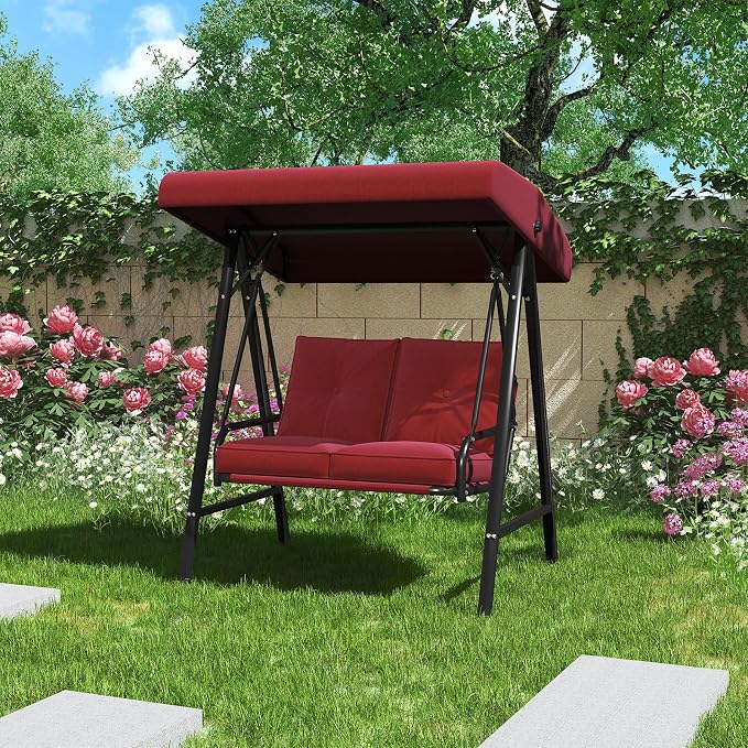AECOJOY 2-Seat Outdoor Patio Swing Chair - Image 9