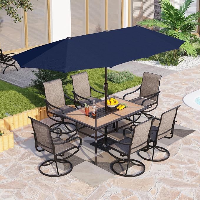 PHI VILLA Patio Dining Set by PHIVILLAThepioneerofcomfortablehouseholdsupplies