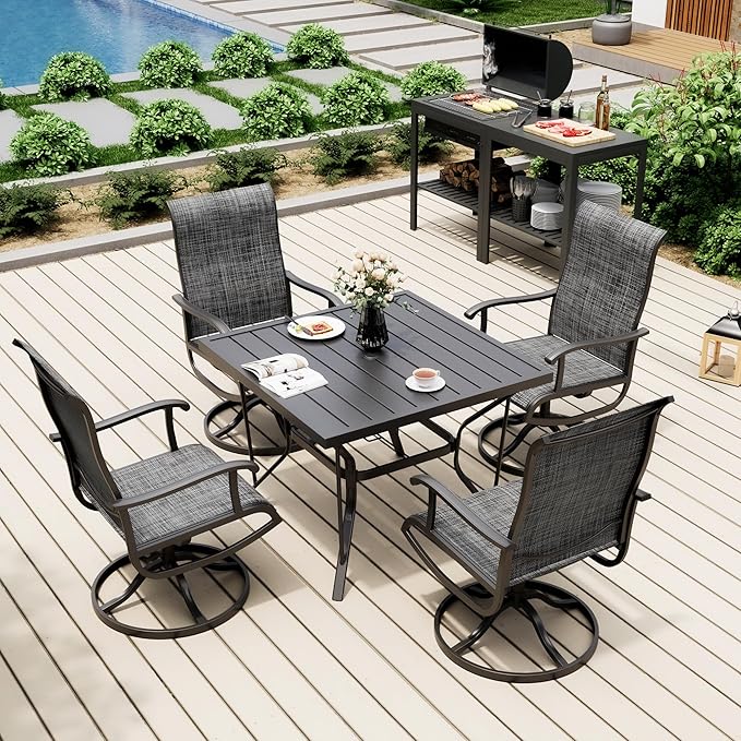 Pamapic 5-Piece Outdoor Dining Set, Patio Dining Set - Image 2